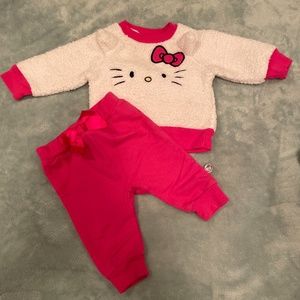 EUC hello kitty 3 month baby girl set